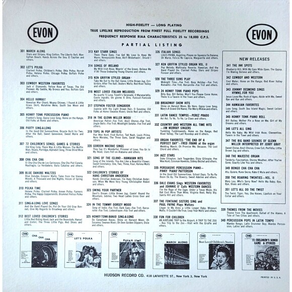 Jose & His San Paulo Orchestra LP - Cha Cha Cha- Evon 180g EX/VG+ Latin - Picture 2 of 4